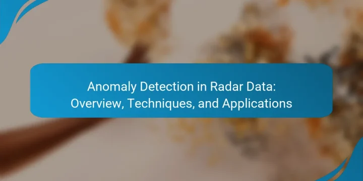 Anomaly Detection in Radar Data: Overview, Techniques, and Applications