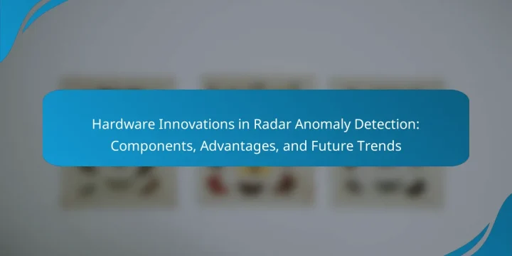 Hardware Innovations in Radar Anomaly Detection: Components, Advantages, and Future Trends
