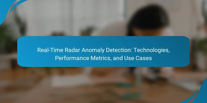Real-Time Radar Anomaly Detection: Technologies, Performance Metrics, and Use Cases